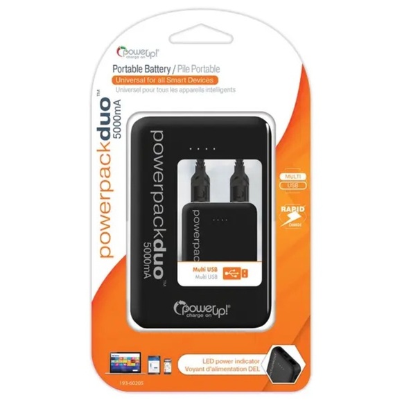 Power Up 5,000mA Portable Battery Pack - Picture 1 of 3